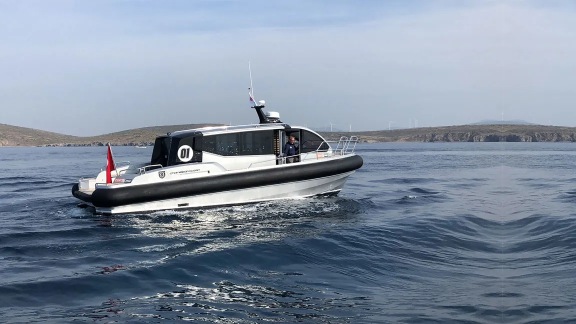 Next Marine work RIB at sea